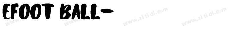 efoot ball字体转换
